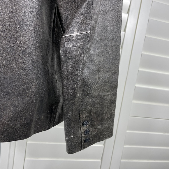 John Paul Richard Leather Blazer, size 12 - Picture 5 of 5